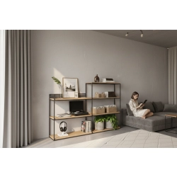 KONSOLA - REGAŁ CZARNY SKD-364